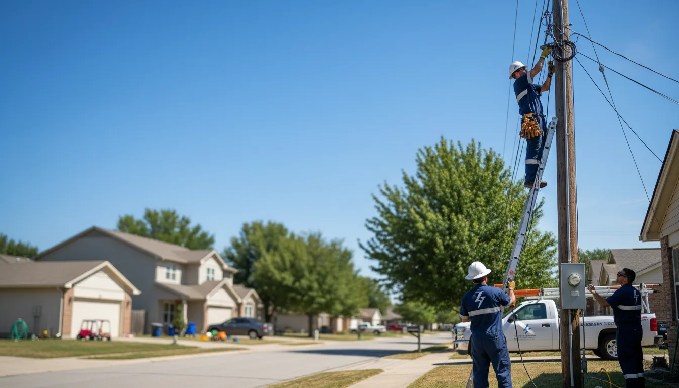 Residential electrician providing installation services in Wells, ME